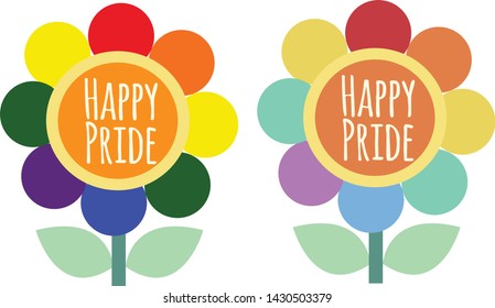 Happy pride illustration vector concept