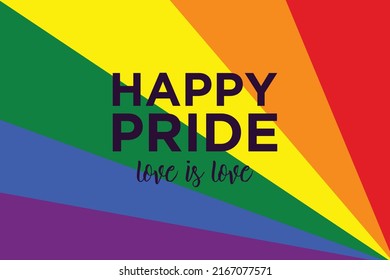 Happy Pride Love Love Pride Color Stock Vector (Royalty Free ...