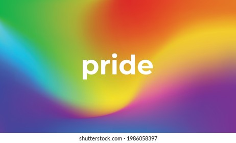 Happy Pride Month. Pride Abstract Background In Mesh Vector Art File.