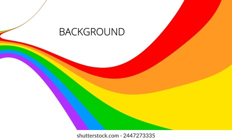 Happy pride month. Abstract rainbow design. Love is love, rainbow flag, lgbt pride. June 2024. Background template. Human rights and tolerance	