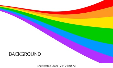 Happy pride month. Abstract rainbow design. Love is love, rainbow flag, lgbt pride. June 2024. Background template. Human rights and tolerance	