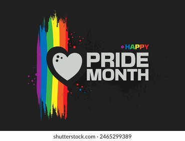 happy pride month -illlustration, card, poster, banner	