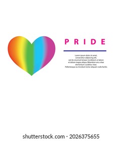 Happy Pride Month for LGBT+, Gay, Lesbian and etc vector
