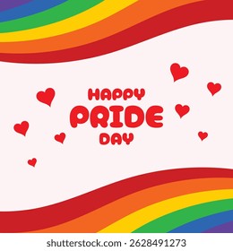 Happy pride month social media wishes or greetings post vector design 