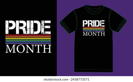 Happy Pride Monat T-Shirt Design.