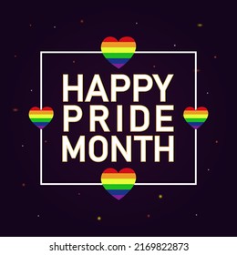 Happy Pride month vector. Celebration of pride. Celebrate LGBTQ Pride Month. international day