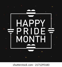 Happy Pride month vector. Celebration of pride. Celebrate LGBTQ Pride Month. international day