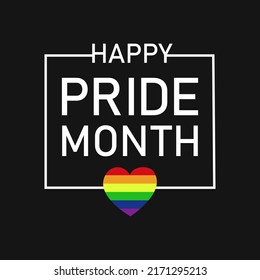 Happy Pride month vector. Celebration of pride. Celebrate LGBTQ Pride Month. international day