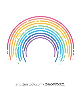 Happy Pride Vector Watercolor rainbow background design