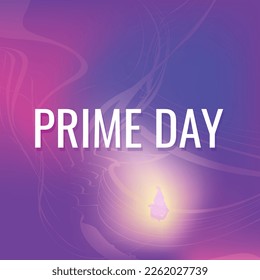 happy prime day sale . Design suitable for greeting card poster and banner