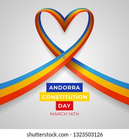 Happy Principality of Andorra Constitution Day Vector Template Design Illustration