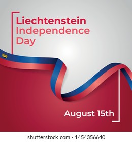 Happy Principality of Liechtenstein National Day Vector Design Template Illustration