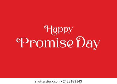 Happy Promise Day Calligraphy font Promise day wishes font.