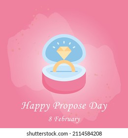 Happy propose day, Vector illustration design.