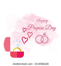 Happy propose day, Vector illustration design.