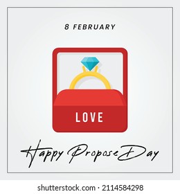 Happy propose day, Vector illustration design.