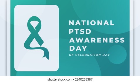 Happy PTSD Awareness Day Celebration Vector Design Illustration for Background, Poster, Banner, Advertising, Greeting Card