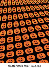 A happy pumpkin background with wallpaper effect