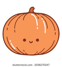 happy pumpkin cartoon vector art