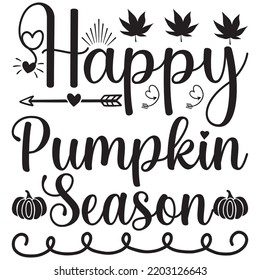 happy pumpkin season t shirt design