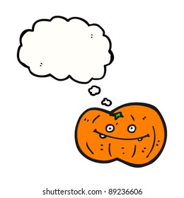 happy pumpkin squash cartoon