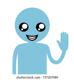 happy puppet expression draw