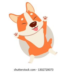 Happy puppy corgi set