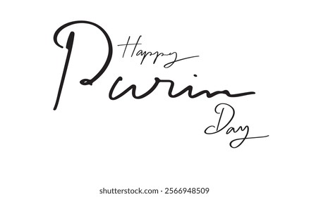 Happy Purim day text font calligraphy script black color drawing march mardi carnival festival event greeting celebrate banner masquerade invitation happy purim day party parade feather object bright 