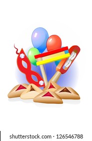 happy purim holiday, jewish traditional holiday