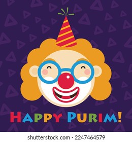 Happy Purim - a Jewish holiday. Vector illustration.