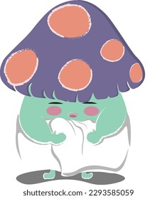 happy purple mushroom do everything that  they want