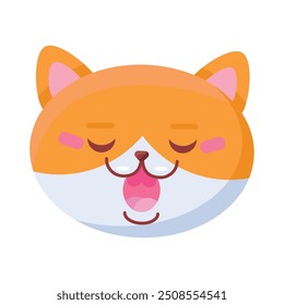 Happy Purring Red Cat Good Mood Pet Icon