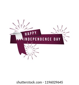 Happy Qatar Independence Day Vector Template Design Illustration