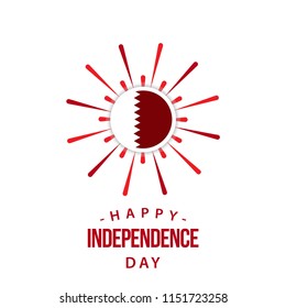 Happy Qatar Independent Day Vector Template Design Illustration