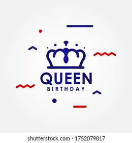 Happy Queens Day Vector Design Illustration