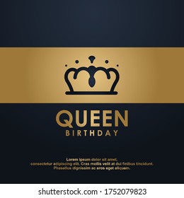 Happy Queens Day Vector Design Illustration