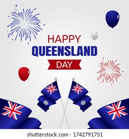 Happy Queensland Day Vector Illustration