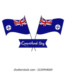 Happy Queensland Day Vector Illustration. queensland australia day