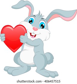 happy rabbit cartoon