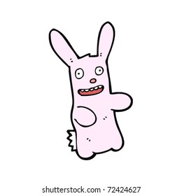 caricatura de conejo feliz