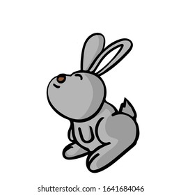 A happy rabbit cartoon vector