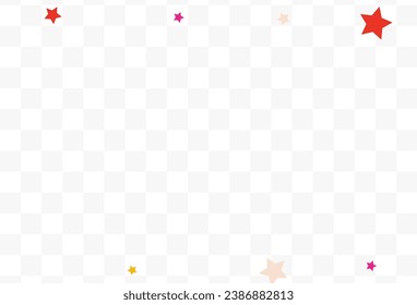 Happy Rain Celebration Vector Transparent Background. Festive Constellation Background. Flying Dust Pattern. Falling Stars Abstract Postcard.