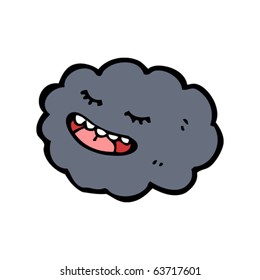 happy raincloud cartoon