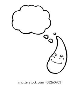 happy raindrop cartoon