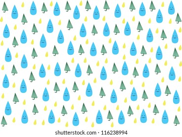 Happy Raining (Green)