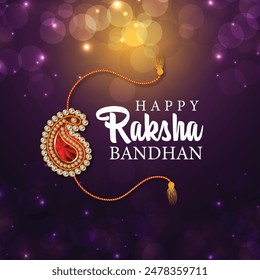 Happy rakhsha bandhan indian traditional festival background