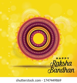 Happy Raksha Bandan Logo Design Vector Template