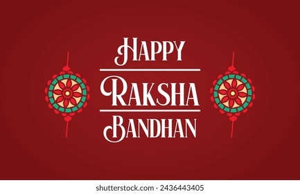 Happy Raksha Bandhan Amazing Text Design