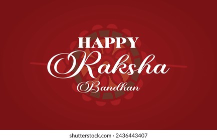 Happy Raksha Bandhan Amazing Text Design