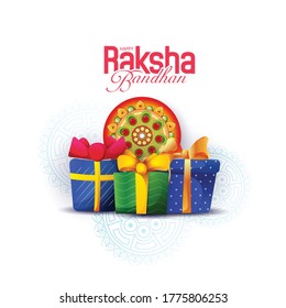 Happy Raksha Bandhan with background, Indian festival of rakhi celebration,